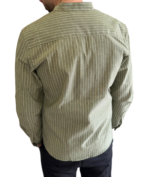 Camicia beige e verde coreana | Stile Naturale Coreano