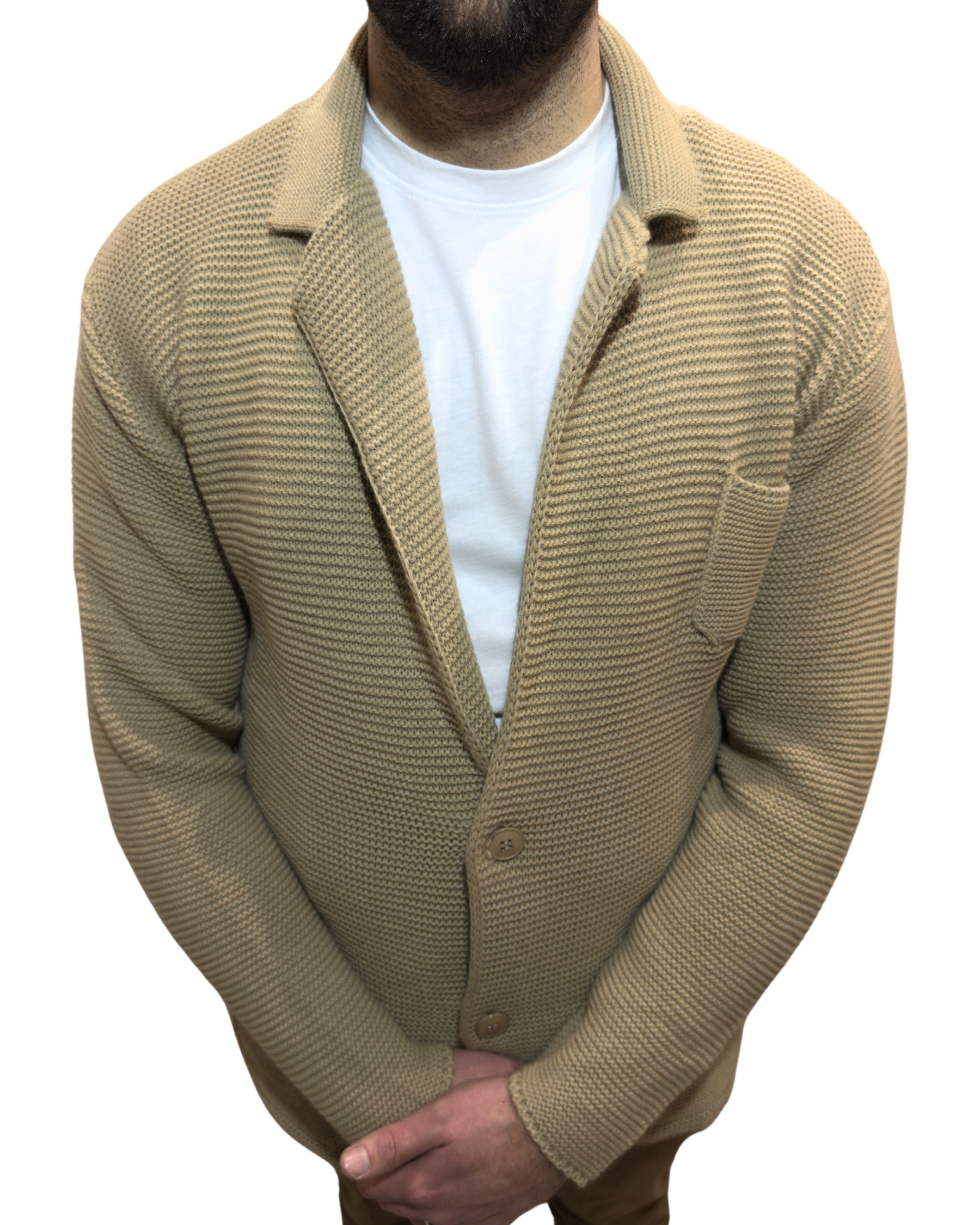 Beige Classico | Cardigan Beige