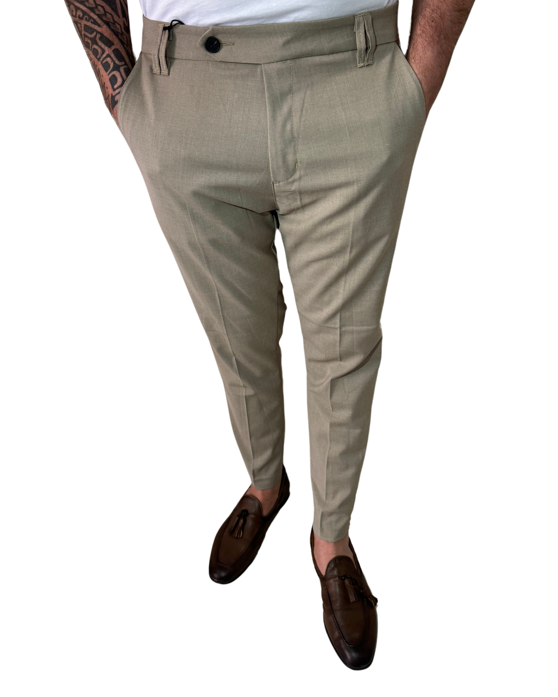 Pantalone Elegante  | Grigio Pietra e Tortora